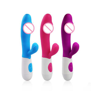 Giocattoli del sesso femminile del <span class=keywords><strong>Silicone</strong></span> che spingono il vibratore del Dildo del punto G del coniglio per le donne che si masturbano - Product Image 5
