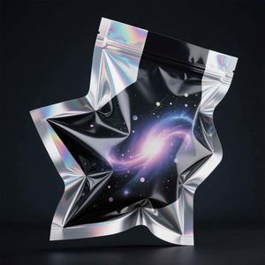 Bolsas Mylar troqueladas mate impresas personalizadas, papel de aluminio resellable, embalaje de comestibles para chicle, gelatina, impresión en huecograbado, logotipo - Product Image 6