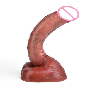 FAAK-G199 echte Haut berühren Silikon <span class=keywords><strong>Dildo</strong></span> <span class=keywords><strong>20cm</strong></span> realistische männliche Penis gebogen stimulieren Frau Pussy <span class=keywords><strong>Dildo</strong></span> für weibliche Masturbation - Product Image 3