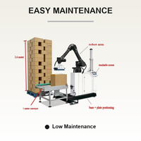 Palettiseur robotisé collaboratif intelligent automatique avec pince à vide pour l'empilage de cartons et de sacs en vrac