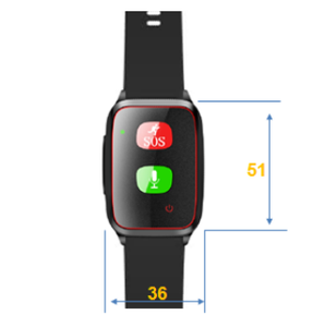 Reloj con Alerta de Caídas DF CAT1 para Personas Mayores con Llamadas de Emergencia SOS, Monitoreo de Salud 4G, Pulsera con Rastreo GPS H07 - Product Image 3