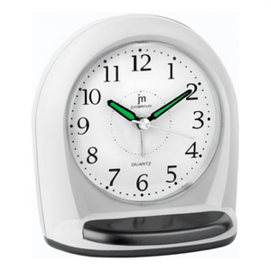JUSTAMINUTE Alarm <b>Clock</b> With Snooze Function White JA7079B - Product Image 2