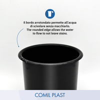 Vase funéraire de haute qualité de style européen pour monument funéraire, insert de cimetière, souvenir commémoratif religieux, mausolée, crypte en plastique 14x11 COMIL