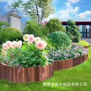 Panneaux de clôture en bois massif, couleur carbonisée, résistants à la décomposition, pour jardin extérieur, cour, barrière décorative - Product Image 2