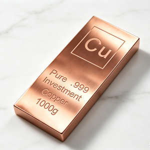 Barra de Cobre de Inversión 1000g Cu Puro 99.9 Placa Sin Aleación - Product Image 2