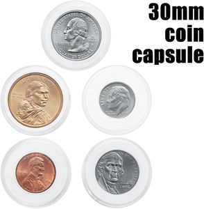 Bulk Transparent Acrylic Custom Logo Coin Capsule Holder Dustproof Storage <b>Box</b> for Coin <b>Collection</b> - Product Image 3