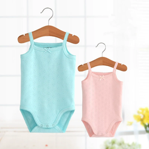 Mono de Algodón de Color Sólido y Transpirable para Bebés, <span class=keywords><strong>Pijama</strong></span> de Manga Corta para Verano, Conjunto de Ropa de Dormir para Recién Nacidos, <span class=keywords><strong>Tirantes</strong></span>, Pelele para Bebé - Product Image 2