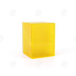 Caja de plástico amarilla resistente personalizada al por mayor para almacenamiento de tarjetas coleccionables TCG - Product Image 3