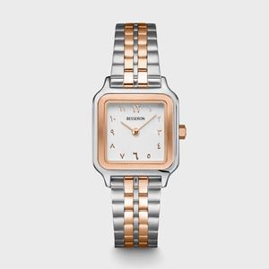 Montre carrée tendance en acier inoxydable, mouvement à quartz, cadran arabe, bijoux à la mode pour femmes, logo OEM ODM, étanche - Product Image 3