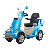 Scooter de mobilité électrique à quatre roues certifié CE europe pour personnes âgées