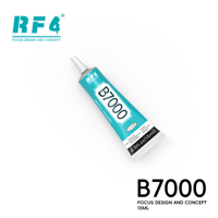 Colle adhésive transparente portable RF4 B7000 sans trace, forte et à séchage rapide, pointe précise 15ml pour appareil photo et réparation DIY en déplacement