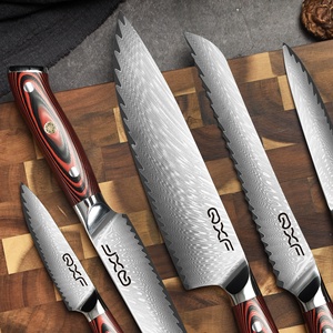 Kookmessenset Japans 5-delig 67-laags VG10 staal Damascus staal messenset G10 handvat Damascus messenset - Product Image 5