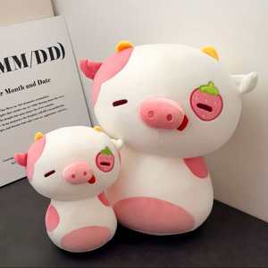 Süper sevimli tombul mantar çilek domuz en iyi arkadaşınız için bir hediye olarak peluş oyuncak konfor bebek - Product Image 2