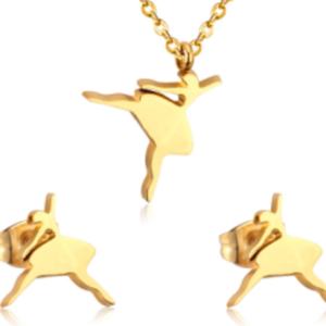 Ensemble de bijoux fantaisie pour femme en acier inoxydable, motif croix et collier cœur découpé pour fille, vente en gros à prix abordable - Product Image 4