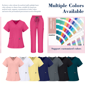 Uniforme de Enfermera con Logotipo Personalizado OEM, Conjuntos de Uniformes Médicos Blancos para Mujer, Tela Elástica en 4 Direcciones, Proveedor de Ropa para Hospitales, Clínicas y Centros de Salud - Product Image 2