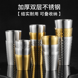 Stainless Steel Tumbler Honeycomb Double Wall Vacuum <b>Insulated</b> Travel Mug Coffee Beer Water <b>Cup</b> - Product Image 3