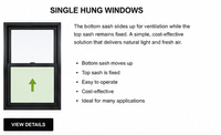 Ventanas de Aluminio de Una y Dos Hojas, Directas de Fábrica, Tamaño Personalizado, Ventana de Doble Vidrio Low-E