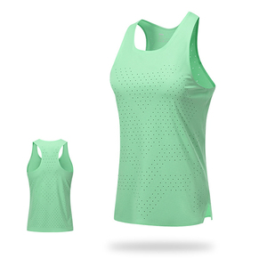 Chaleco deportivo transpirable de cuello cuadrado, ligero y de secado rápido para mujer, para entrenamiento de atletismo y maratón - Product Image 5
