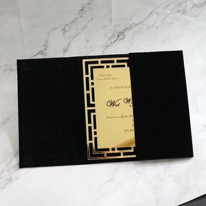 กำมะหยี่งานแต่งงานอะคริลิคการ์ดเชิญอะคริลิค <span class=keywords><strong>Monogram</strong></span> - Product Image 5