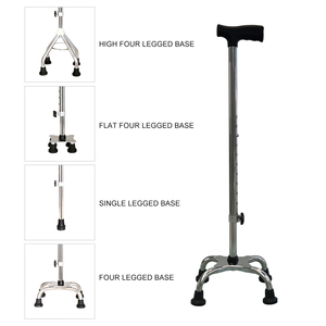 Canne <span class=keywords><strong>de</strong></span> <span class=keywords><strong>marche</strong></span> réglable en hauteur, légère, en aluminium, à quatre branches, pour personnes âgées, aide à la mobilité - Product Image 3