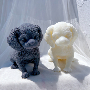 <span class=keywords><strong>Cavalier</strong></span> King Charles Spaniel Hond Kaarsvorm Dier Puppy Soja Wax Siliconen Mal Hond Liefhebber Home Decor - Product Image 3