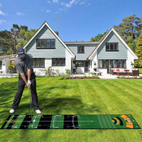 Tapis de golf d'intérieur pour la pratique du putting et du chipping, en nylon, pour la maison et la terrasse