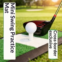 Tapis de golf personnalisé avec logo, antidérapant, absorption des chocs, base en caoutchouc durable, tapis d'entraînement de golf, vente directe d'usine