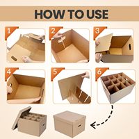 Boîtes d'expédition en carton ondulé personnalisables avec logo SIHENY, boîtes de rangement en carton pour pots Mason, pots en verre, etc.
