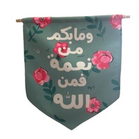 Porte-épingle personnalisé promotionnel Walling Canvas Pennats Rectangle ou Triangle Campagne Bannière en toile vierge ou noire