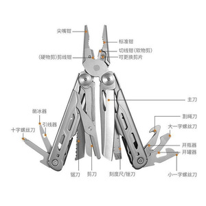 Alicates Plegables Tácticos Multifuncionales para Exteriores, Cuchillo de Emergencia Práctico, Herramientas Combinadas al por Mayor - Product Image 3