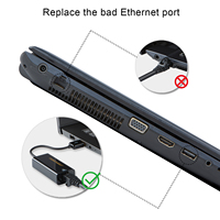 Adaptateur Ethernet USB 2.0 3.0 vers RJ45 en gros, carte réseau Gigabit LAN 100 Mbps pour ordinateur portable et de bureau