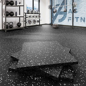 Revêtement de sol en caoutchouc CSP 1000*1000*15mm pour salle de sport, tapis antidérapant de haute qualité en rouleau pour salle de sport, couverture de balcon - Product Image 4