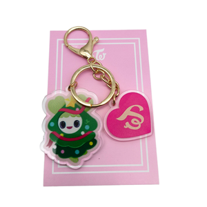 Llavero Acrílico <span class=keywords><strong>de</strong></span> Doble Cara con Impresión UV <span class=keywords><strong>de</strong></span> Navidad <span class=keywords><strong>de</strong></span> Kpop <span class=keywords><strong>TWICE</strong></span>, JungYeon, Momo, Sana, Park Ji Hyo, Mina, Tzuyu, Kim DaHyun, para Fans - Product Image 1