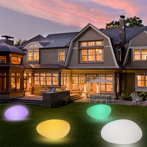 Lámpara Solar <span class=keywords><strong>de</strong></span> Jardín RGB/3000k/6000k, Reflector Solar para Exteriores, Resistente al Agua IP65, Lámpara Hueca para Césped, Patio y Caminos - Product Image 2