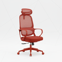 Chaise de bureau ergonomique moderne en maille pour le télétravail, certifiée avec vérin à gaz de classe 2, garantie 3 ans, base en acier, support lombaire réglable