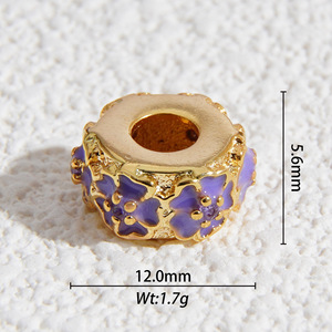 Mixed Shape Metal Charm Beads For Necklace Making Plated Cartoon Design Jewelry Findings Components Spring 2025 Yiwu Origin - Product Image 2