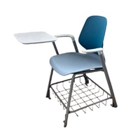 Chaise de formation universitaire Chaise pliante de conférence de formation mobile pratique avec bloc-notes
