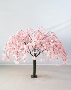 Cherry E Yirong Magnifiques matériaux, petit pot artificiel de <span class=keywords><strong>cerisier</strong></span> rouge, tronc japonais Sakura, arbres de 3m et fleurs artificielles à prix abordable - Product Image 2