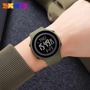 Skmei <b>Digital</b> Watch Men Tpu Strap 3Bar Waterproof Electronic Alarm <b>Clock</b> Student Youth Sport Watch - Product Image 2