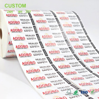 Étiquettes autocollantes personnalisées en papier couché avec déchirement facile et longue durée de vie pour services rapides et lignes de camions de restauration, service d'impression OEM