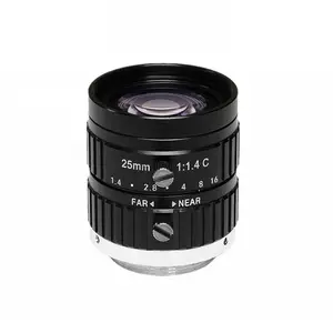 EFL 25mm 5MP सी माउंट औद्योगिक कैमरा लेंस के लिए 1/1.8 "1/2" 2/3 "सेंसर सीसीटीवी कैमरा मैनुअल आईरिस telephoto मशीन दृष्टि लेंस