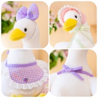Boneka Bebek Putih Lucu, Mainan Boneka Angsa Kartun Kawaii, Gantungan Kunci Tas, Boneka Grosir, Hiasan Sofa Kamar Tidur Anak Perempuan
