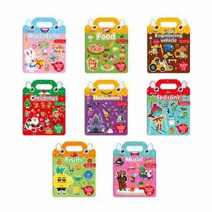 KEYBABY Libro de Pegatinas de Gel Reutilizables <span class=keywords><strong>para</strong></span> Niños, Juguete Educativo Sensorial de Aprendizaje Temprano con Escenas de Viaje Personalizadas - Product Image 3