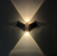 Applique Murale Solaire LED Étanche IP65, Éclairage Haut et Bas, pour Extérieur, Villa, Patio, Jardin, Décoration d'Halloween