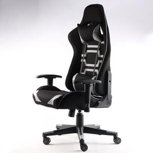 2 pezzi di schienale alto girevole sedia da scrivania per Computer regolabile in altezza per sedile da gioco durevole in espanso tessuto alluminio PU per ospedali - Product Image 3