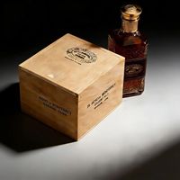Boîte à cigares artisanale en cèdre massif, étui de rangement pour cigares avec système de contrôle d'humidité pour collection et cadeau