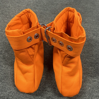 Bottes de Contrainte pour Prisonniers, Menottes de Cheville Noires, pour Bondage BDSM, Fétichisme des Pieds, Confortables, Style Esclave