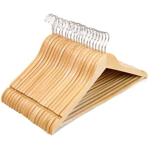 Porte-manteau en bois massif personnalisé magasin de vêtements d'hôtel présentoir de vêtements hommes femmes antidérapant pantalon <span class=keywords><strong>angers</strong></span> vente en gros - Product Image 2