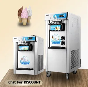 Suave industrial medio fabricante de sorvete Express caseira helado jarabe para hacer de helados usadas frutas máquina