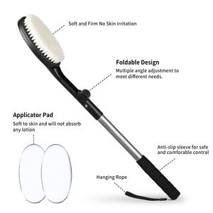 Spazzola per il corpo per la schiena, spazzola da bagno a manico lungo per la doccia, Scrubber regolabile per la testa posteriore, spazzola per la doccia con setole morbide - Product Image 2